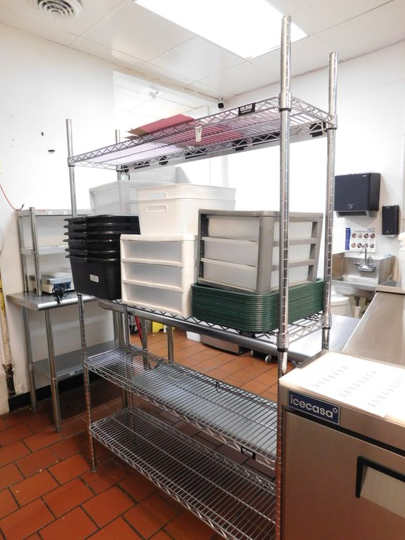 ULINE Chrome Wire Storage Rack    12" X 48"