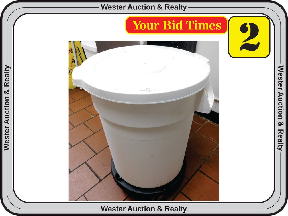 20 Gallon Food Grade Bin with Dolly
