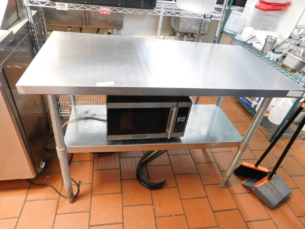 Stainless Top 48" Work Table
