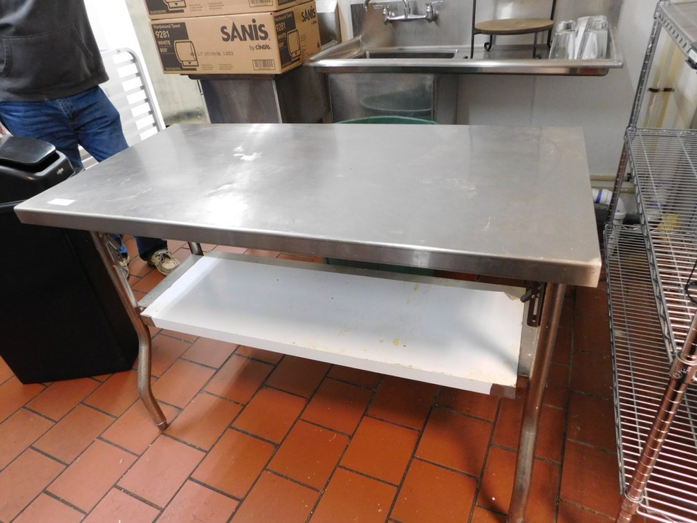 All Stainless 48" Work  Table