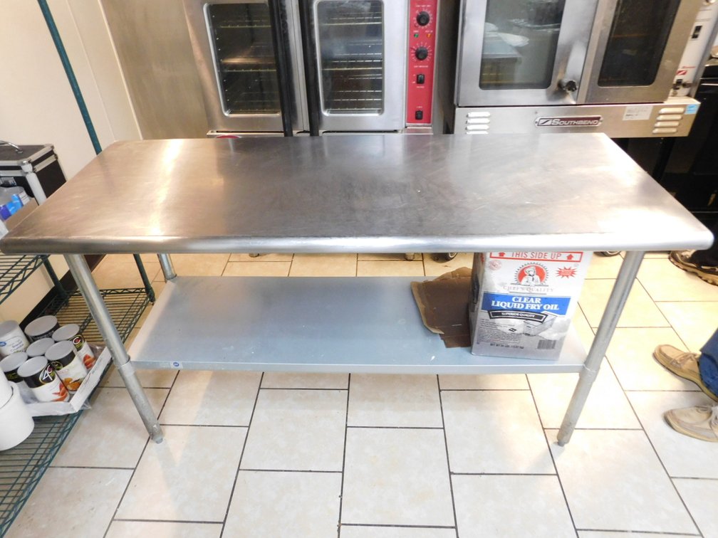 Stainless Work Top Table   24" X 53"