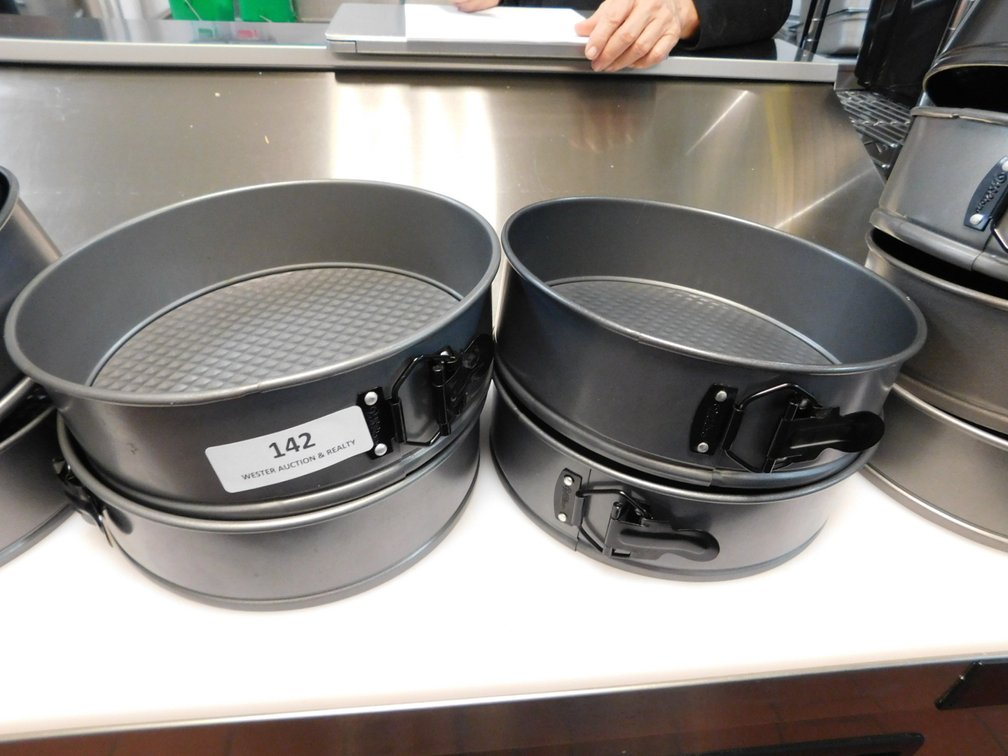 (4) 9" Cheesecake Pans