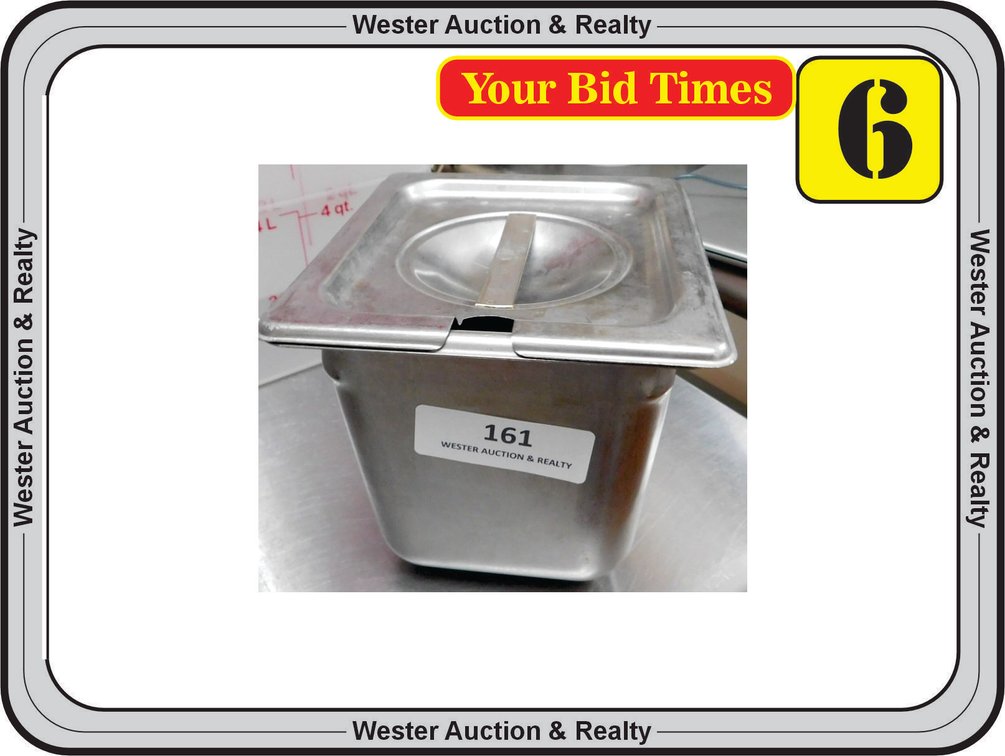 1/6 Food Pan with Lid- 6" Deep