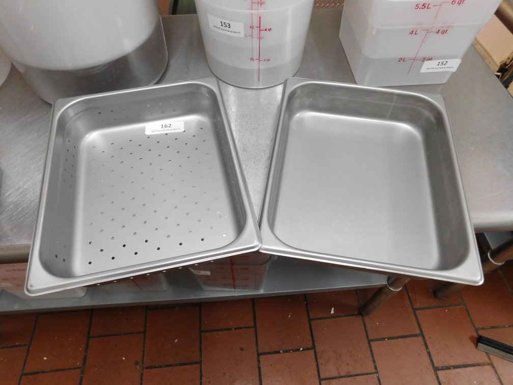 (2) Half Size Pans-2" Deep