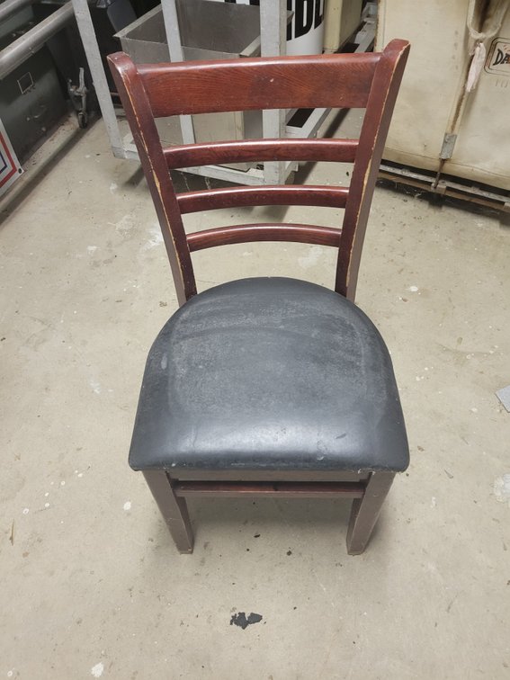 Wood Chair with Cushion Bottom