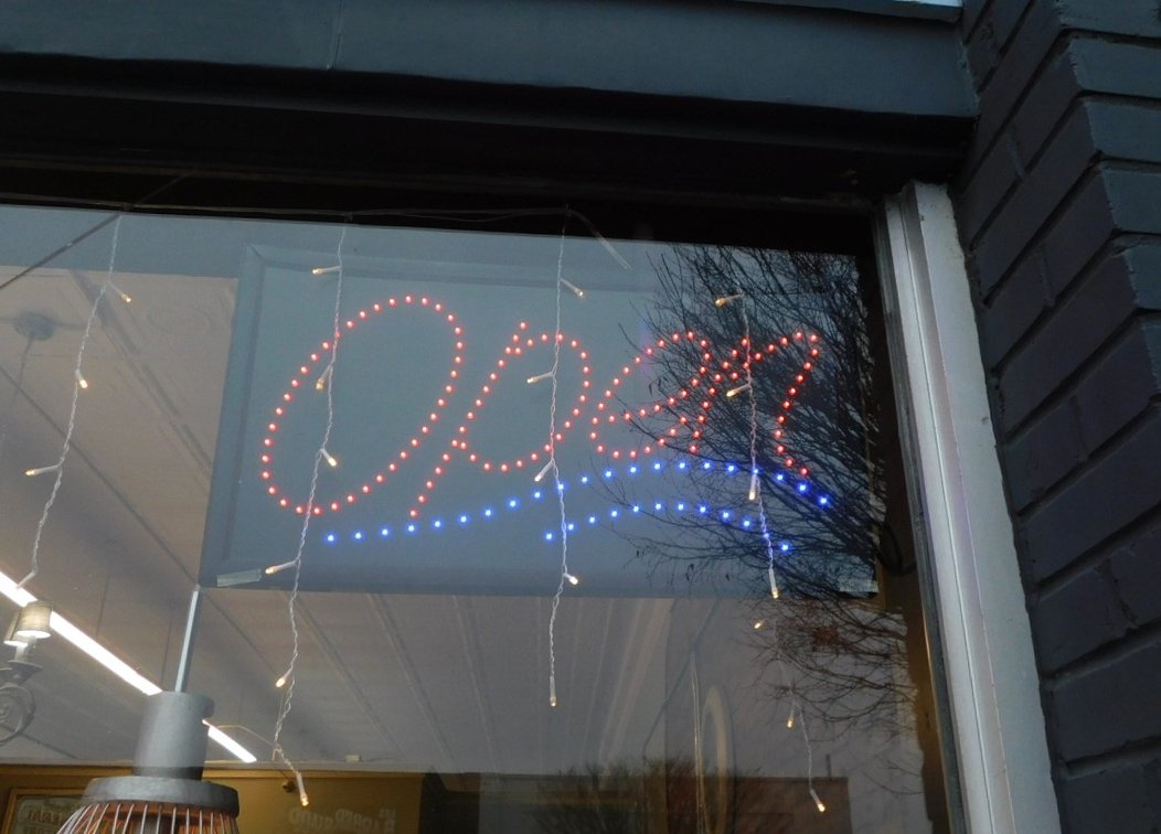 13" x 34"  Lighted OPEN Sign 