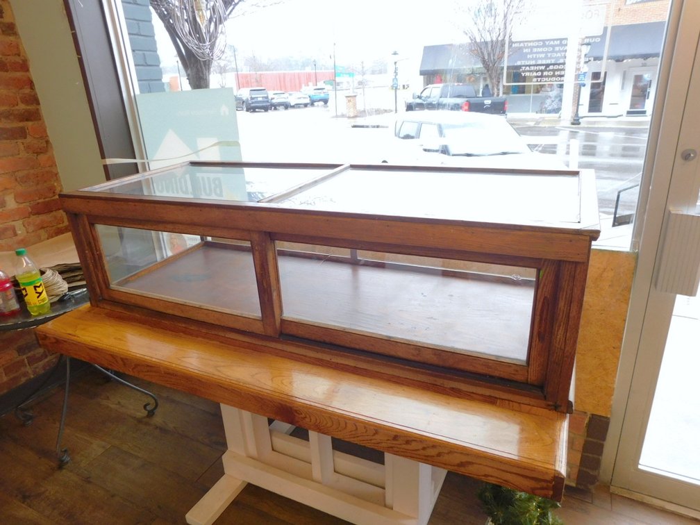 Wood Frame Glass Display Case 