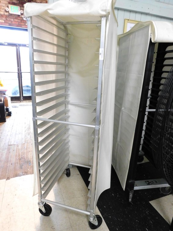 Full Size Aluminum Sheet Pan Rack with Cover