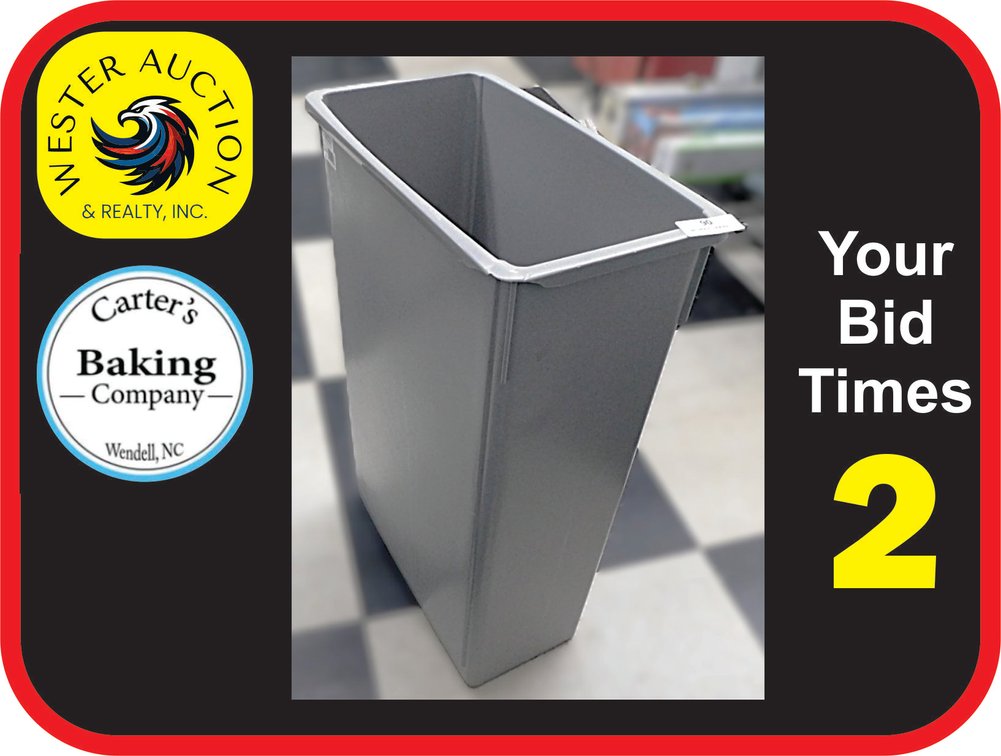 Slim Line Trash Can