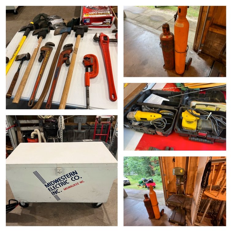 Image for Manitowish Waters July 28 ** Tools, Boats, Snowmobiles, SUV, Home Contents, Pool Table, Antiques, Sporting Goods & more!