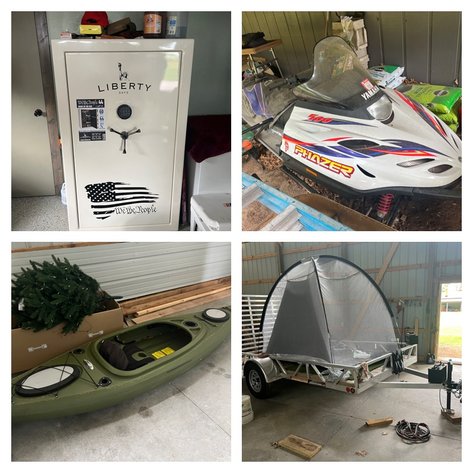 Image for Tomahawk, WI ** JD Backhoe, Zero Turn Mower, Tools, Guns, Trailer, Sporting Goods