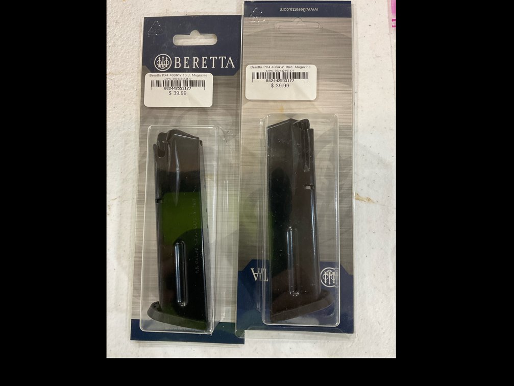 Beretta 40 cal. magazines