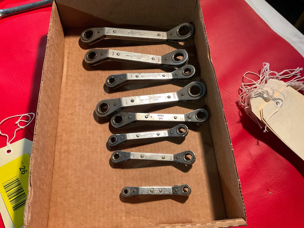 Matco metric and standard ratchet wrenches