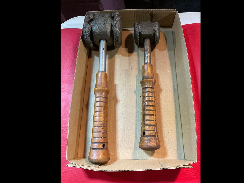 Heavy duty lead hammers