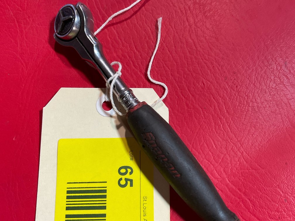 Snap-on swivel head ratchet