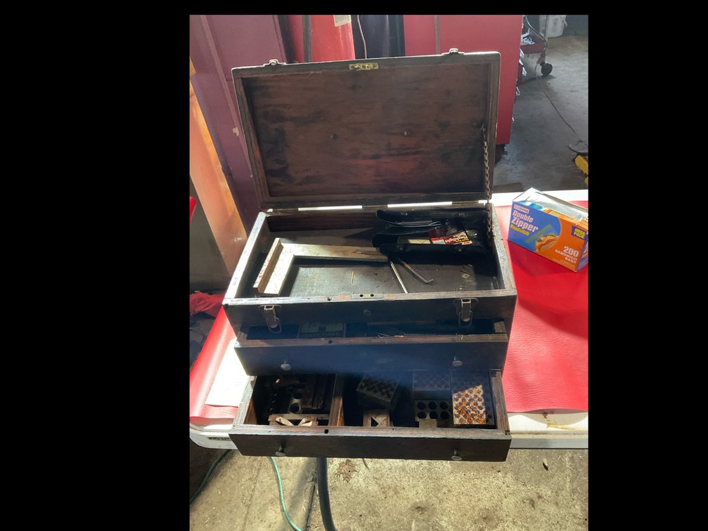 Vintage machinist toolbox