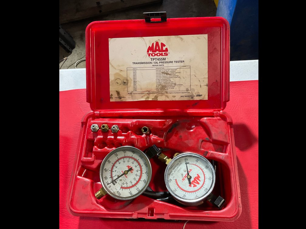 Mac transmission/oil, pressure tester kit