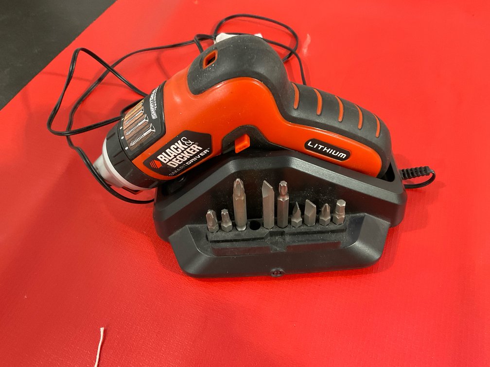 Black & Decker lithium powered cordless screwdriver