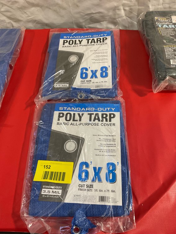 (2) 6 x 8 tarps