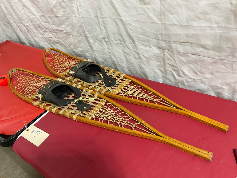Vintage snow shoes