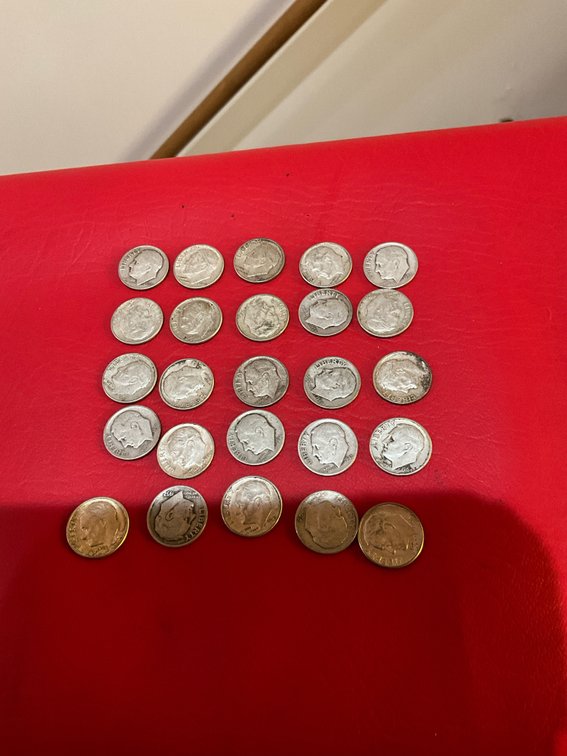 1940s and up dimes