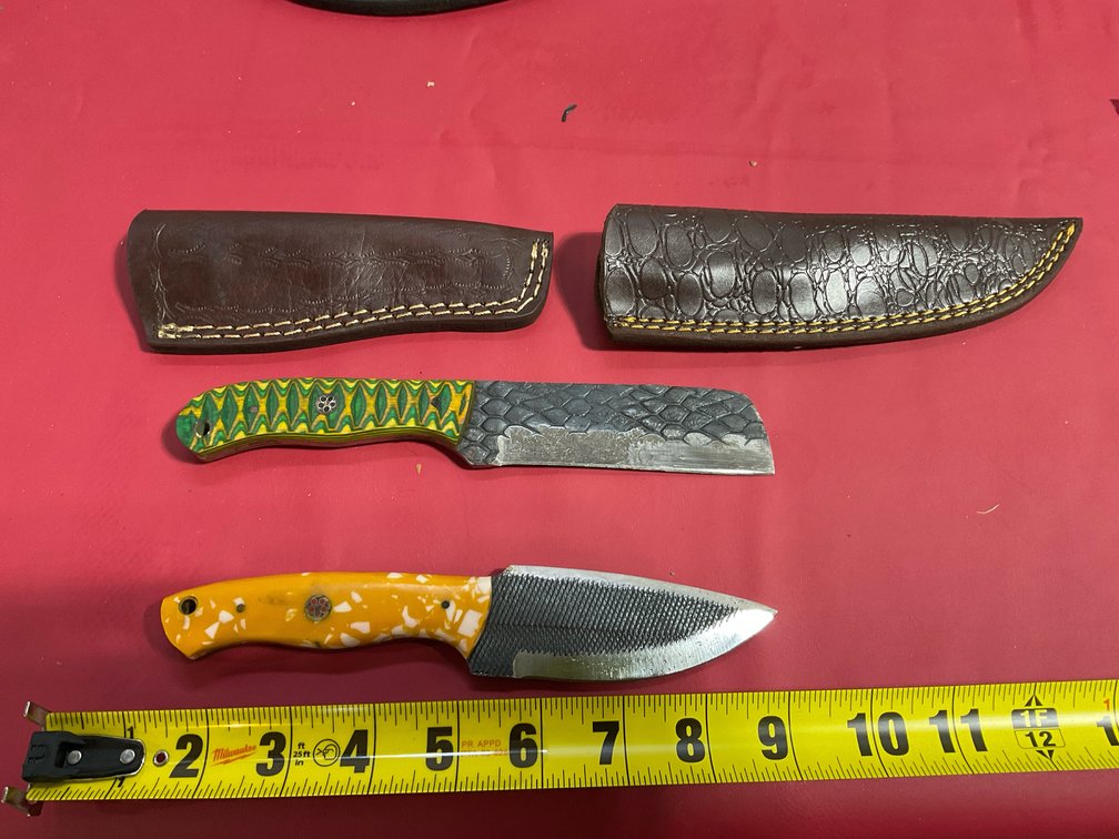 Handmade Damascus knives