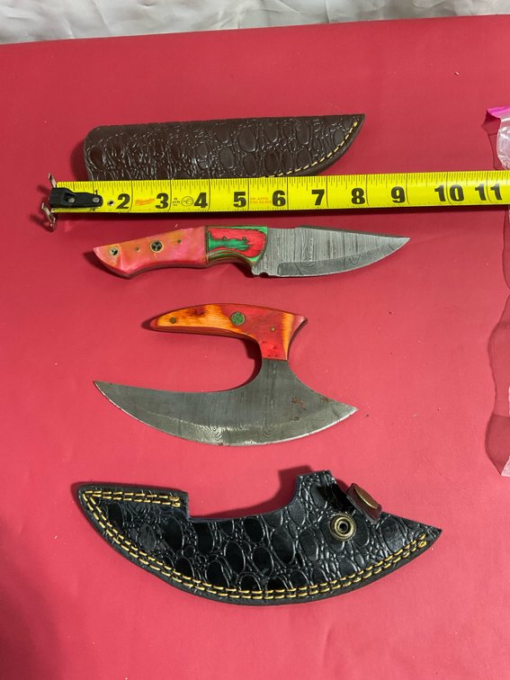 Handmade Damascus knives