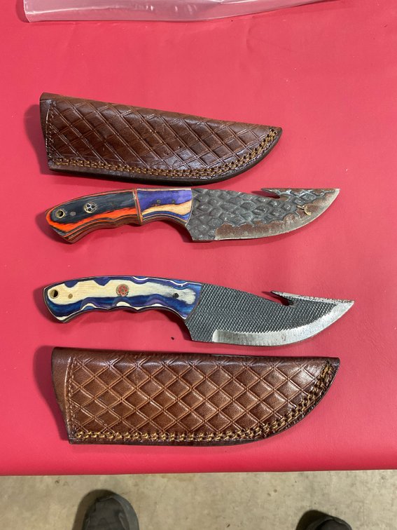 Handmade Damascus knives