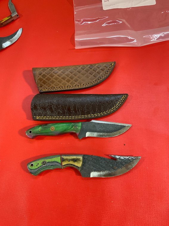 Handmade Damascus knives