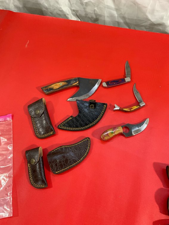 Handmade Damascus knives/pocket knives