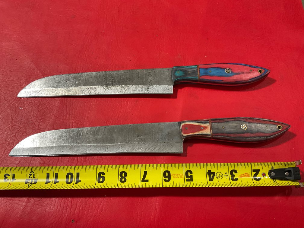 Damascus knives