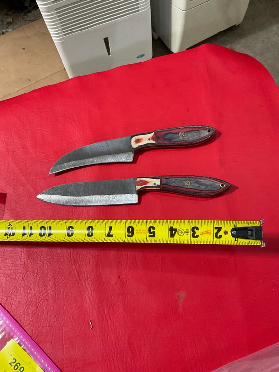 Damascus knives