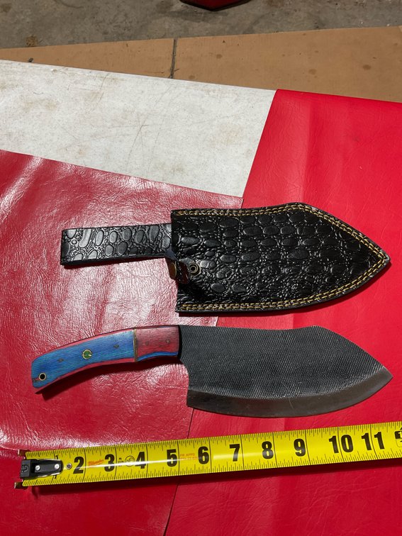 Damascus meat cleavers