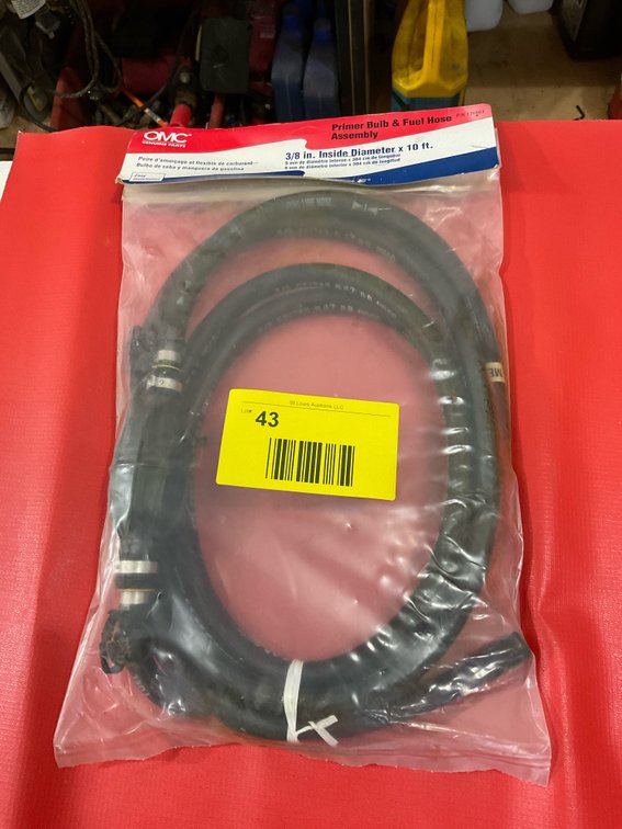 OMC 3/8 fuel line hose/primer bulb assembly