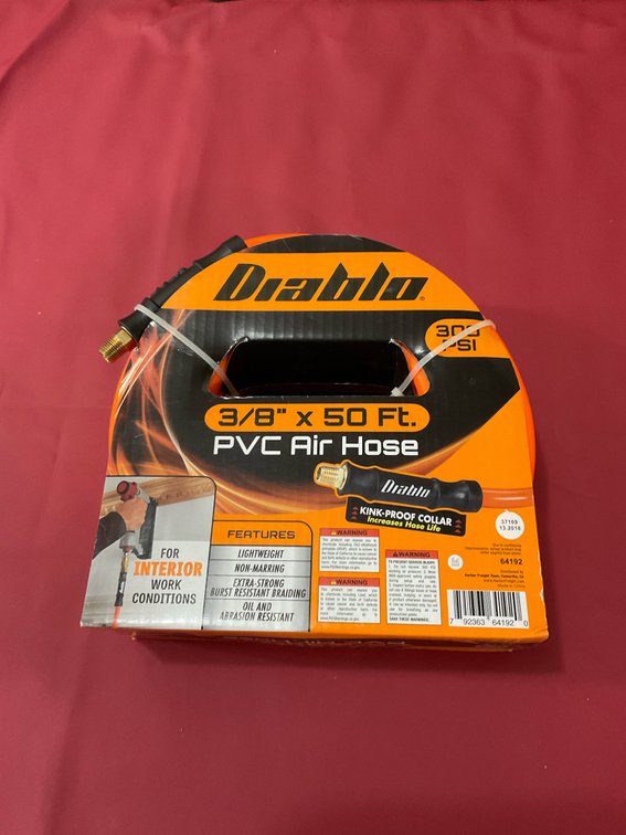 New Diablo 3/8 x 50 air hose