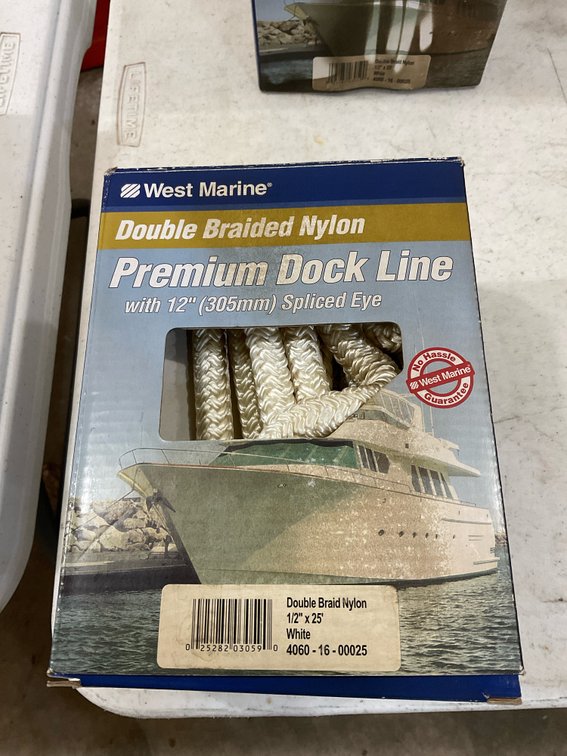 New 25' premium dock line rope