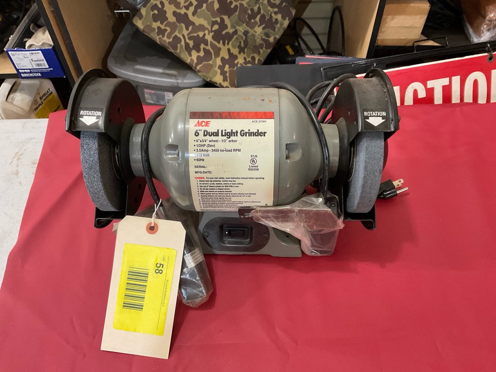 Like new 6" double end grinder
