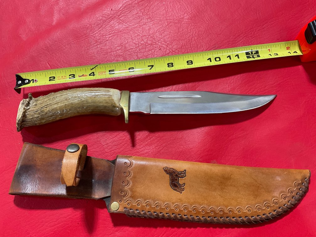 Beautiful antler handle knife