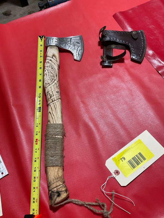 Beautiful curved hatchet