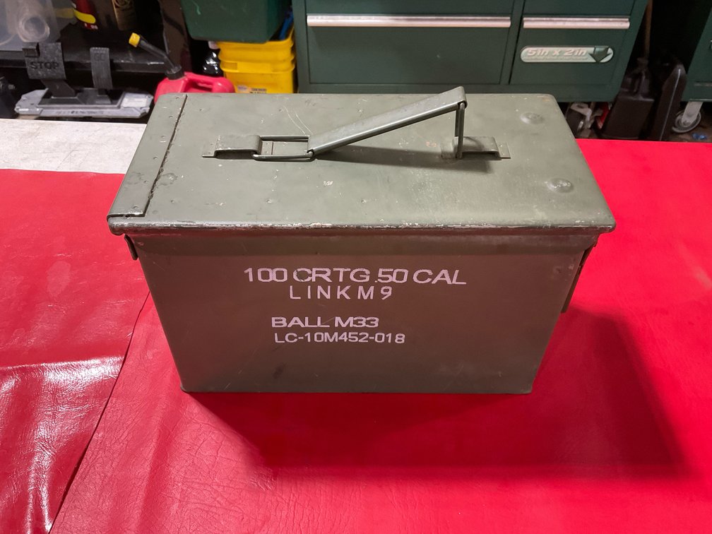50 Cal ammo box