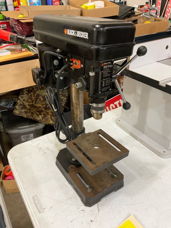 Five speed Black & Decker drill press