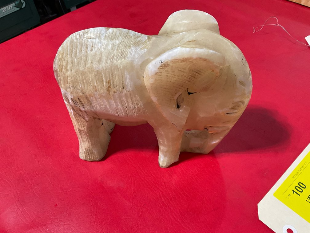 Marble carved elephant