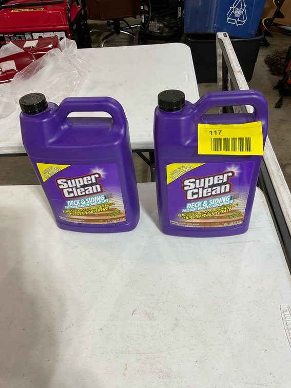 Deck and siding power washer concentrate cleaner