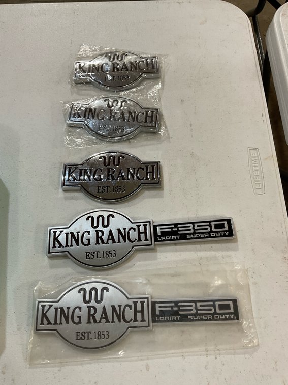 Brand new King Ranch badges