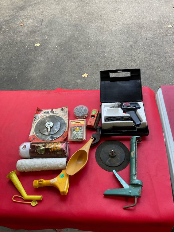 Weller soldering gun, miscellaneous tools