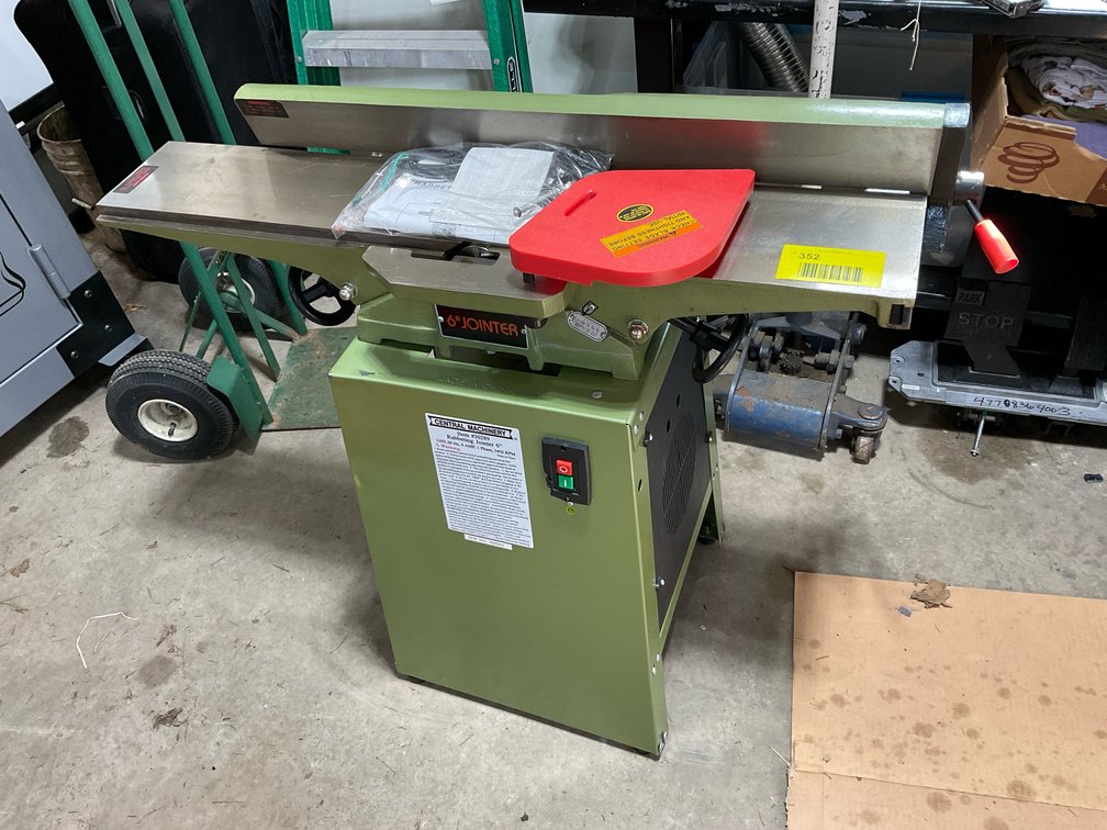 Central Machinery 6" jointer