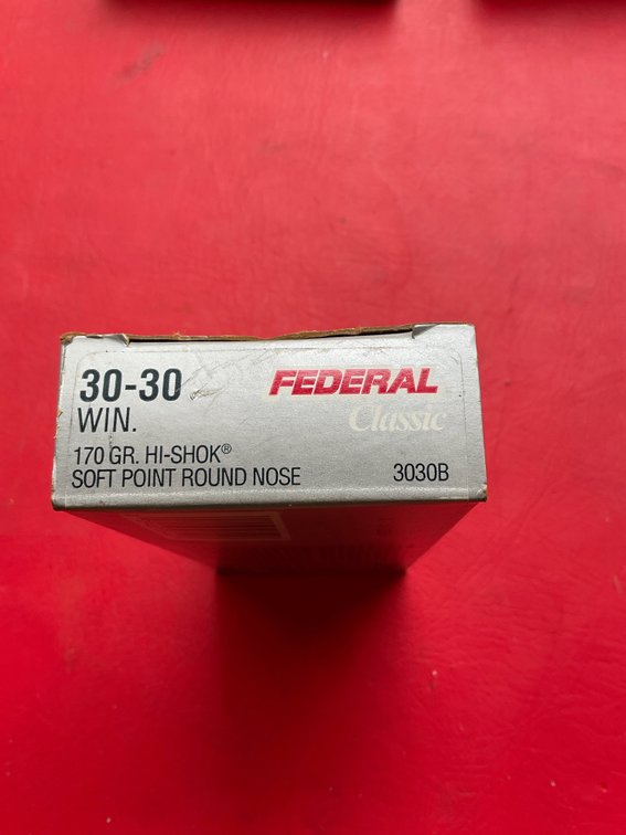 Federal 30–30 ammo