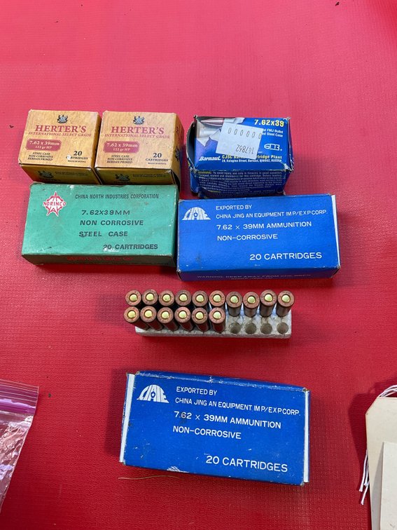 7.62 x 39MM ammo