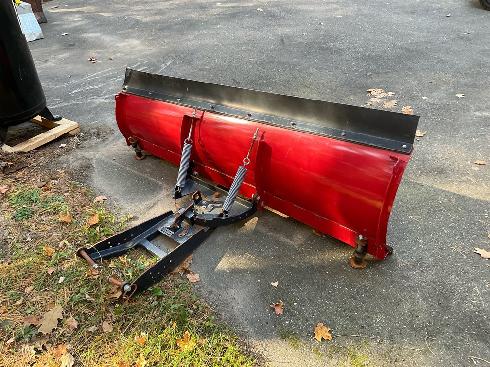 72" UTV plow
