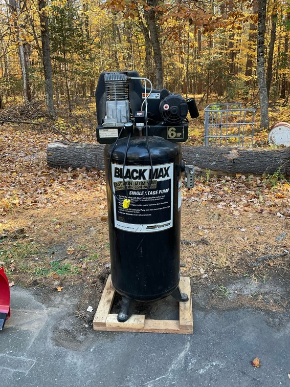 Black Max 6hp air compressor